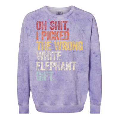 Oh Shit Best White Elephant Gifts Colorblast Crewneck Sweatshirt