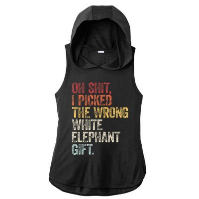 Oh Shit Best White Elephant Gifts Ladies PosiCharge Tri-Blend Wicking Draft Hoodie Tank