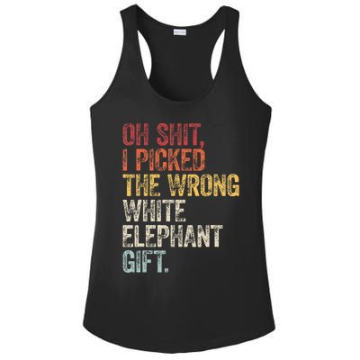 Oh Shit Best White Elephant Gifts Ladies PosiCharge Competitor Racerback Tank