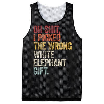 Oh Shit Best White Elephant Gifts Mesh Reversible Basketball Jersey Tank