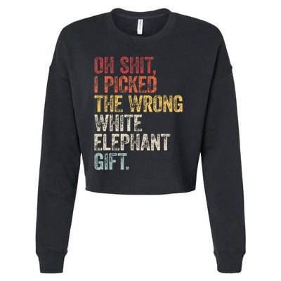 Oh Shit Best White Elephant Gifts Cropped Pullover Crew