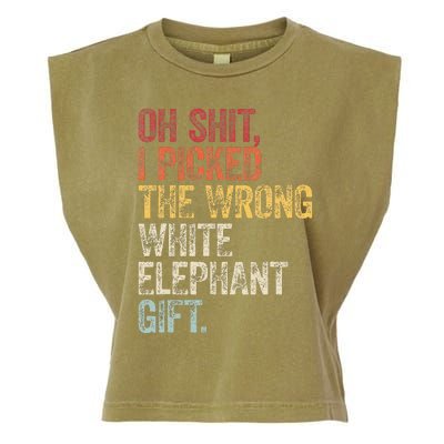 Oh Shit Best White Elephant Gifts Garment-Dyed Women's Muscle Tee