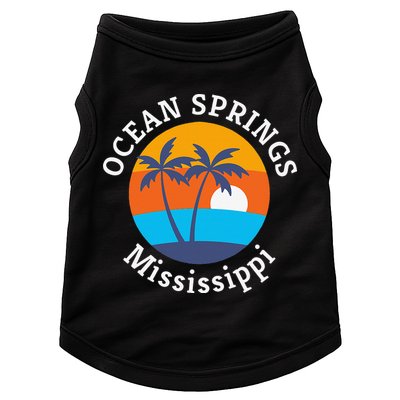 Ocean Springs Beach Mississippi Summer Vacation Souvenir Doggie Tank