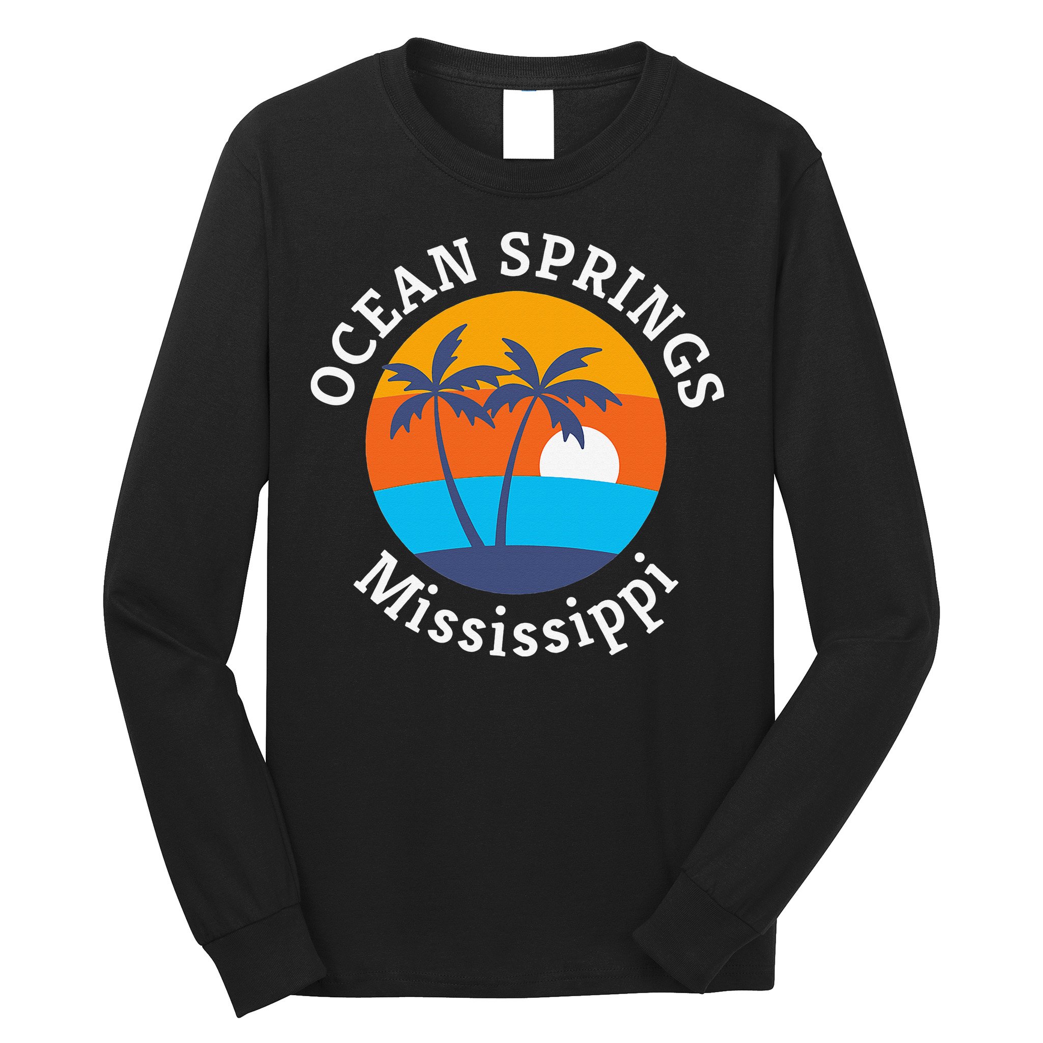 Ocean Springs Beach Mississippi Summer Vacation Souvenir Long Sleeve Shirt