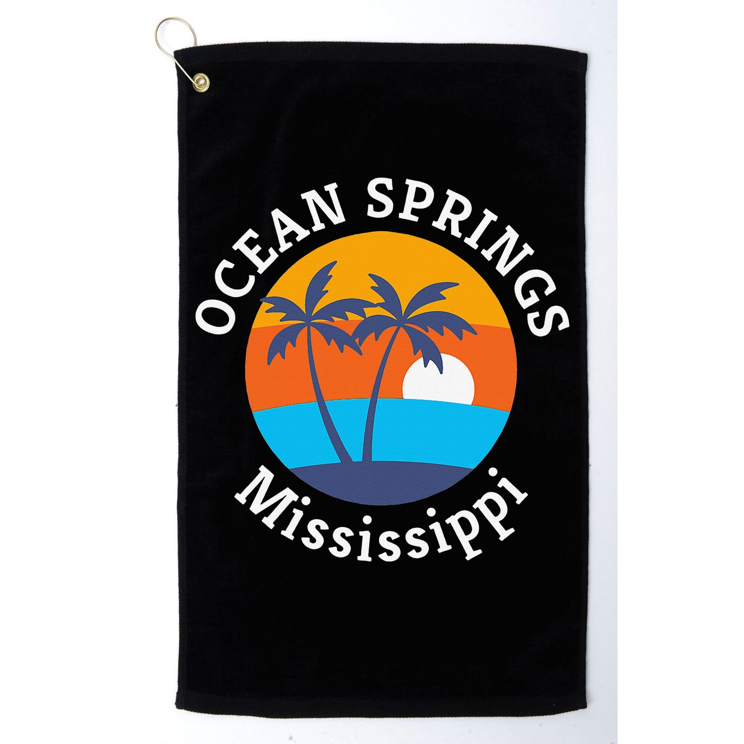 Ocean Springs Beach Mississippi Summer Vacation Souvenir Golf Towel