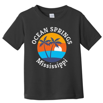 Ocean Springs Beach Mississippi Summer Vacation Souvenir Toddler T-Shirt