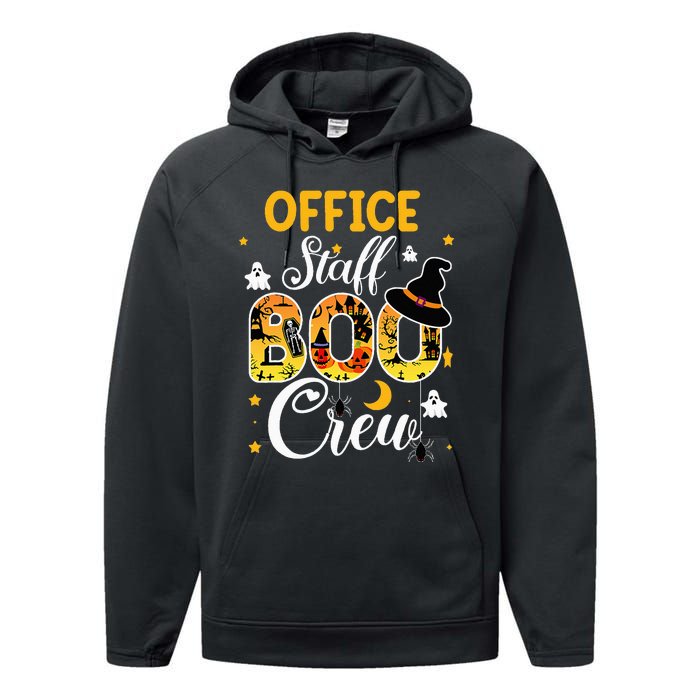 Office Staff Boo Crew Funny Halloween Matching Costume Performance Fleece Hoodie