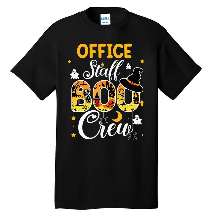 Office Staff Boo Crew Funny Halloween Matching Costume Tall T-Shirt