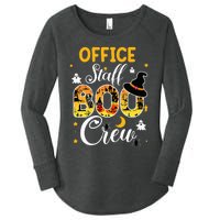 Office Staff Boo Crew Funny Halloween Matching Costume Women's Perfect Tri Tunic Long Sleeve Shirt