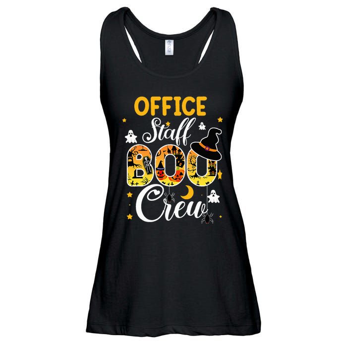 Office Staff Boo Crew Funny Halloween Matching Costume Ladies Essential Flowy Tank