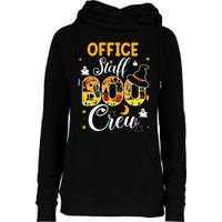 Office Staff Boo Crew Funny Halloween Matching Costume Womens Funnel Neck Pullover Hood