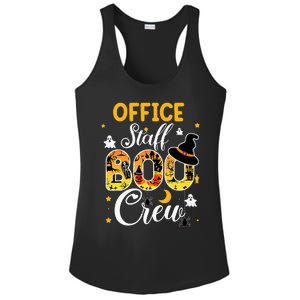 Office Staff Boo Crew Funny Halloween Matching Costume Ladies PosiCharge Competitor Racerback Tank