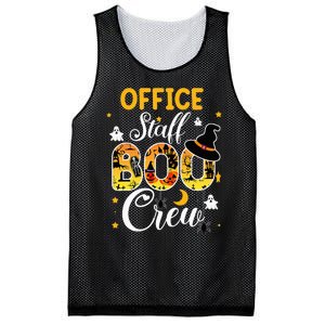 Office Staff Boo Crew Funny Halloween Matching Costume Mesh Reversible Basketball Jersey Tank