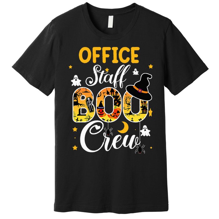 Office Staff Boo Crew Funny Halloween Matching Costume Premium T-Shirt