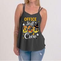 Office Staff Boo Crew Funny Halloween Matching Costume Women's Strappy Tank