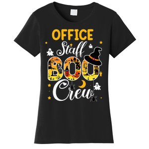 Office Staff Boo Crew Funny Halloween Matching Costume Women's T-Shirt