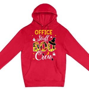 Office Staff Boo Crew Funny Halloween Matching Costume Premium Pullover Hoodie