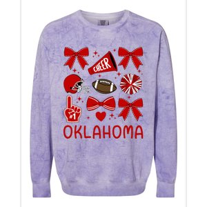 Oklahoma Sister Bow For Oklahoma Lover Colorblast Crewneck Sweatshirt