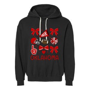 Oklahoma Sister Bow For Oklahoma Lover Garment-Dyed Fleece Hoodie