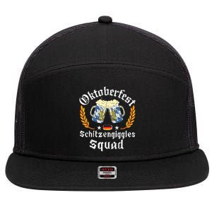 Oktoberfest Squad Bavarian Festival Munich Beer 7 Panel Mesh Trucker Snapback Hat