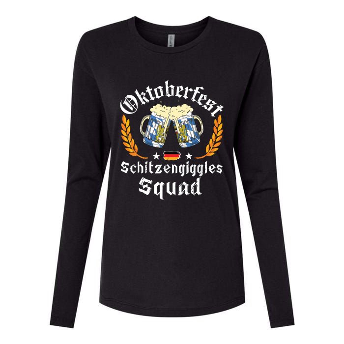 Oktoberfest Squad Bavarian Festival Munich Beer Womens Cotton Relaxed Long Sleeve T-Shirt