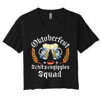 Oktoberfest Squad Bavarian Festival Munich Beer Women's Crop Top Tee