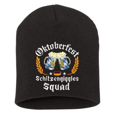 Oktoberfest Squad Bavarian Festival Munich Beer Short Acrylic Beanie
