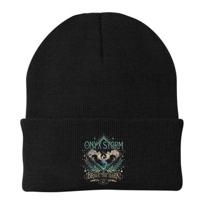 Onyx Storm Brave The Dark Fourth Wingg Basgiath War Collegee Swea Beanie