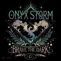 Onyx Storm Brave The Dark Fourth Wingg Basgiath War Collegee Swea Flatbill Hat