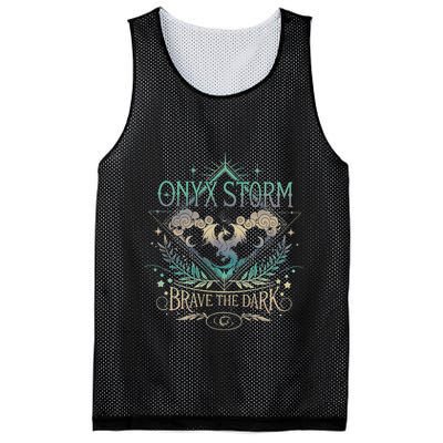 Onyx Storm Brave The Dark Fourth Wingg Basgiath War Collegee Swea Mesh Reversible Basketball Jersey Tank