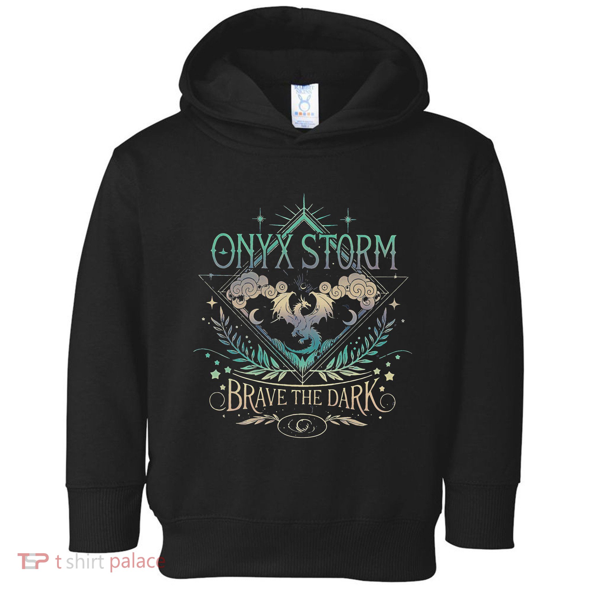 Onyx Storm Brave The Dark Fourth Wingg Basgiath War Collegee Swea Toddler Hoodie