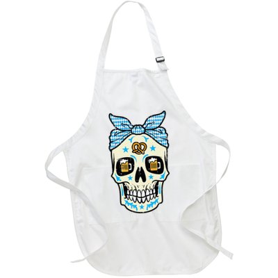 Oktoberfest Skull Bandana German Bavarian Festival Mom Apron