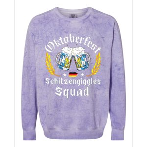 Oktoberfest Squad Bavarian Festival Munich Beer Colorblast Crewneck Sweatshirt