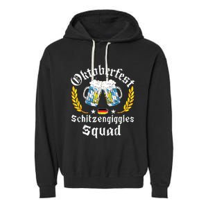 Oktoberfest Squad Bavarian Festival Munich Beer Garment-Dyed Fleece Hoodie