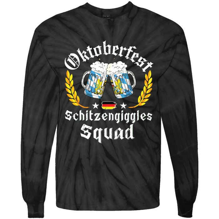 Oktoberfest Squad Bavarian Festival Munich Beer Tie-Dye Long Sleeve Shirt