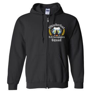 Oktoberfest Squad Bavarian Festival Munich Beer Full Zip Hoodie