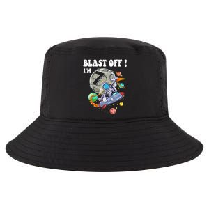 Outer Space Blast Off 7 Year Old 7th Birthday Party Cool Comfort Performance Bucket Hat