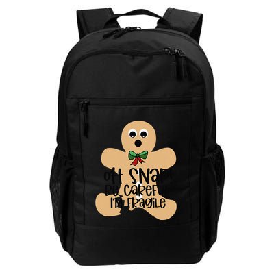 Off Snap! Be Careful IM Fragile Christmas Design Daily Commute Backpack