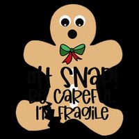 Off Snap! Be Careful IM Fragile Christmas Design Backpack