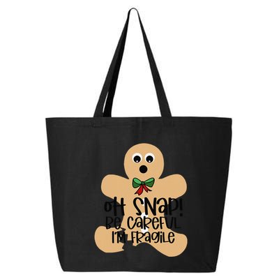 Off Snap! Be Careful IM Fragile Christmas Design 25L Jumbo Tote