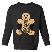 Off Snap! Be Careful IM Fragile Christmas Design Toddler Sweatshirt