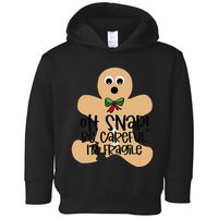 Off Snap! Be Careful IM Fragile Christmas Design Toddler Hoodie