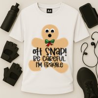 Off Snap! Be Careful IM Fragile Christmas Design Performance Shirt
