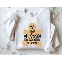 Off Snap! Be Careful IM Fragile Christmas Design Sweatshirt