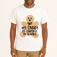 Off Snap! Be Careful IM Fragile Christmas Design Tall T-Shirt