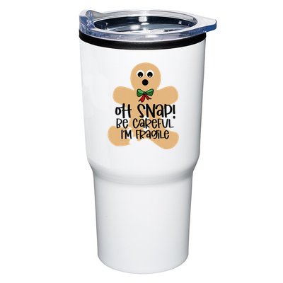 Off Snap! Be Careful IM Fragile Christmas Design Tumbler