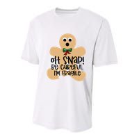 Off Snap! Be Careful IM Fragile Christmas Design Youth Performance Sprint T-Shirt