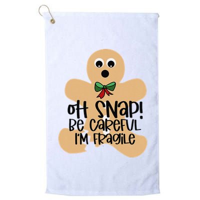 Off Snap! Be Careful IM Fragile Christmas Design Golf Towel