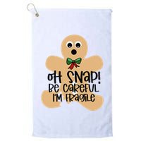 Off Snap! Be Careful IM Fragile Christmas Design Golf Towel