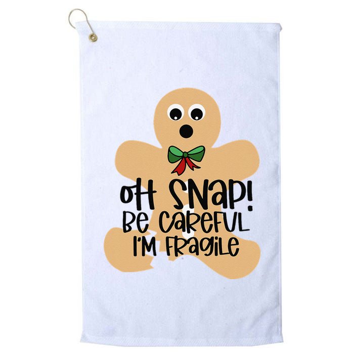 Off Snap! Be Careful IM Fragile Christmas Design Golf Towel